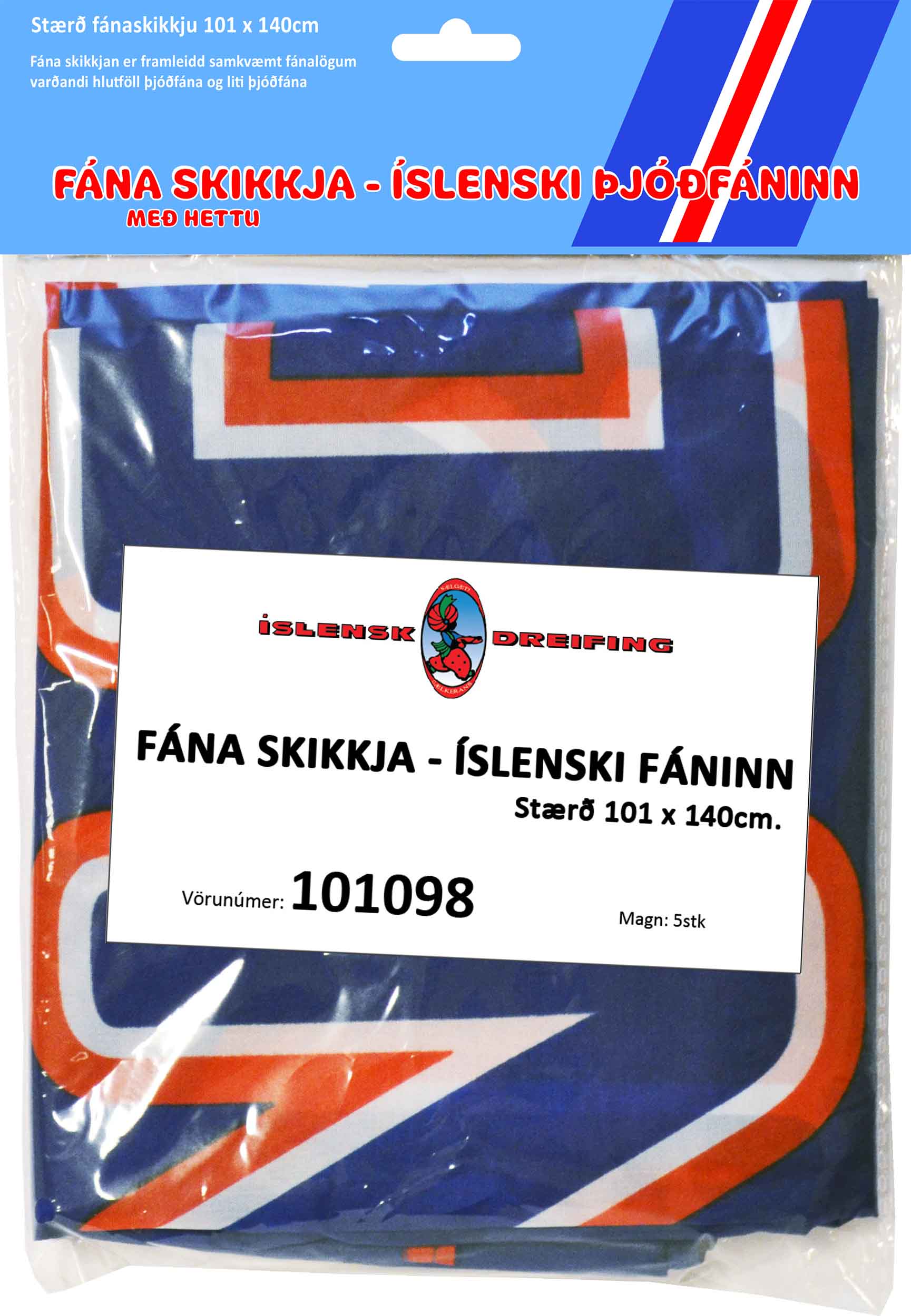 Íslenski fáninn vörunr. 101098
